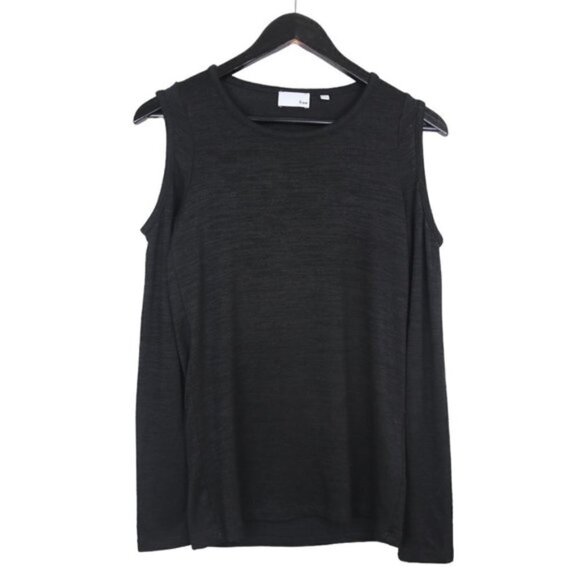 Aritzia Tops - ARITZIA Wilfred Free Arrington Cold Shoulder Top Black Size Medium